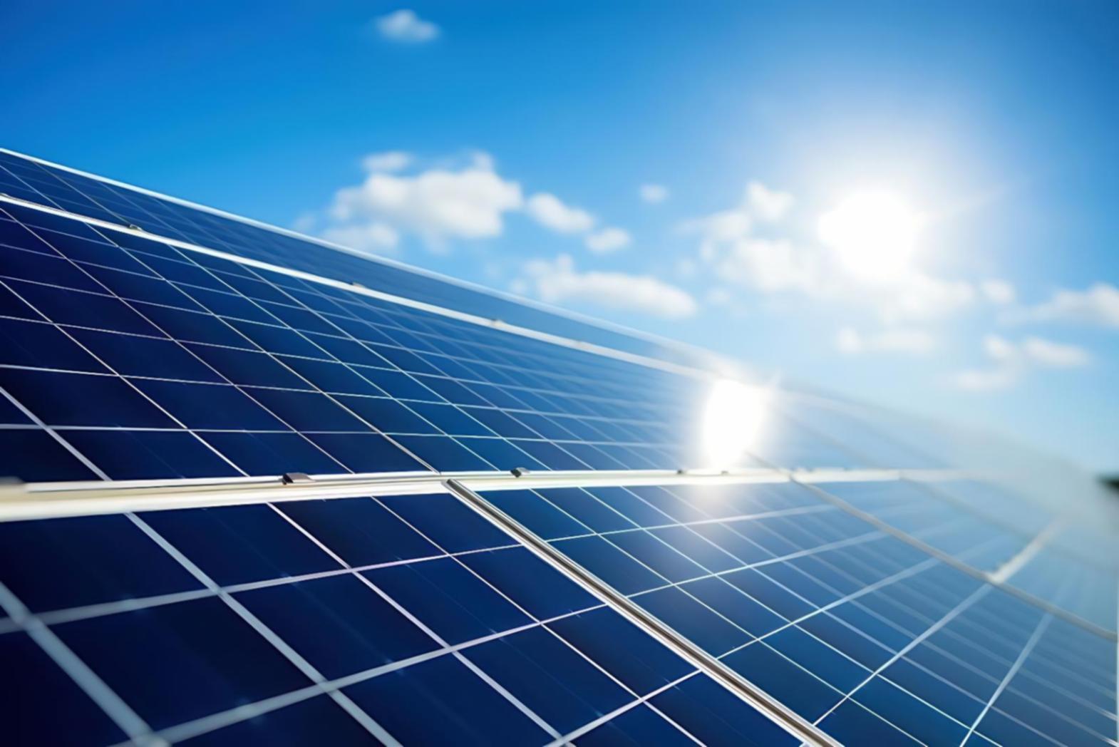 Solar panel installation showing renewable energy technology